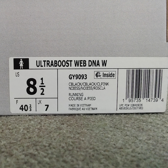 Women's Adidas Pink Ultraboost Web DNA - Picture 3 of 4